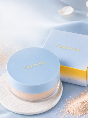 polvo suelto Cappuvini Mini Blue Box Polvos Rosados Cappuvini
